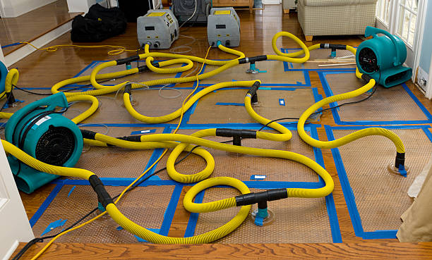 Professional Flood Damage Restoration technician working in Camden, AR